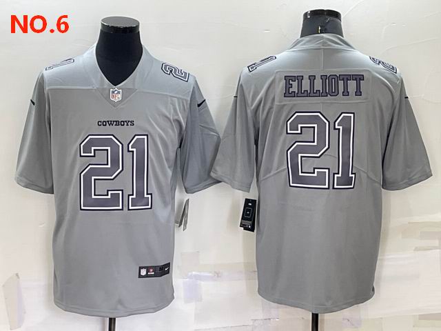 Men's Dallas Cowboys #21 Ezekiel Elliott Jerseys NO.6;